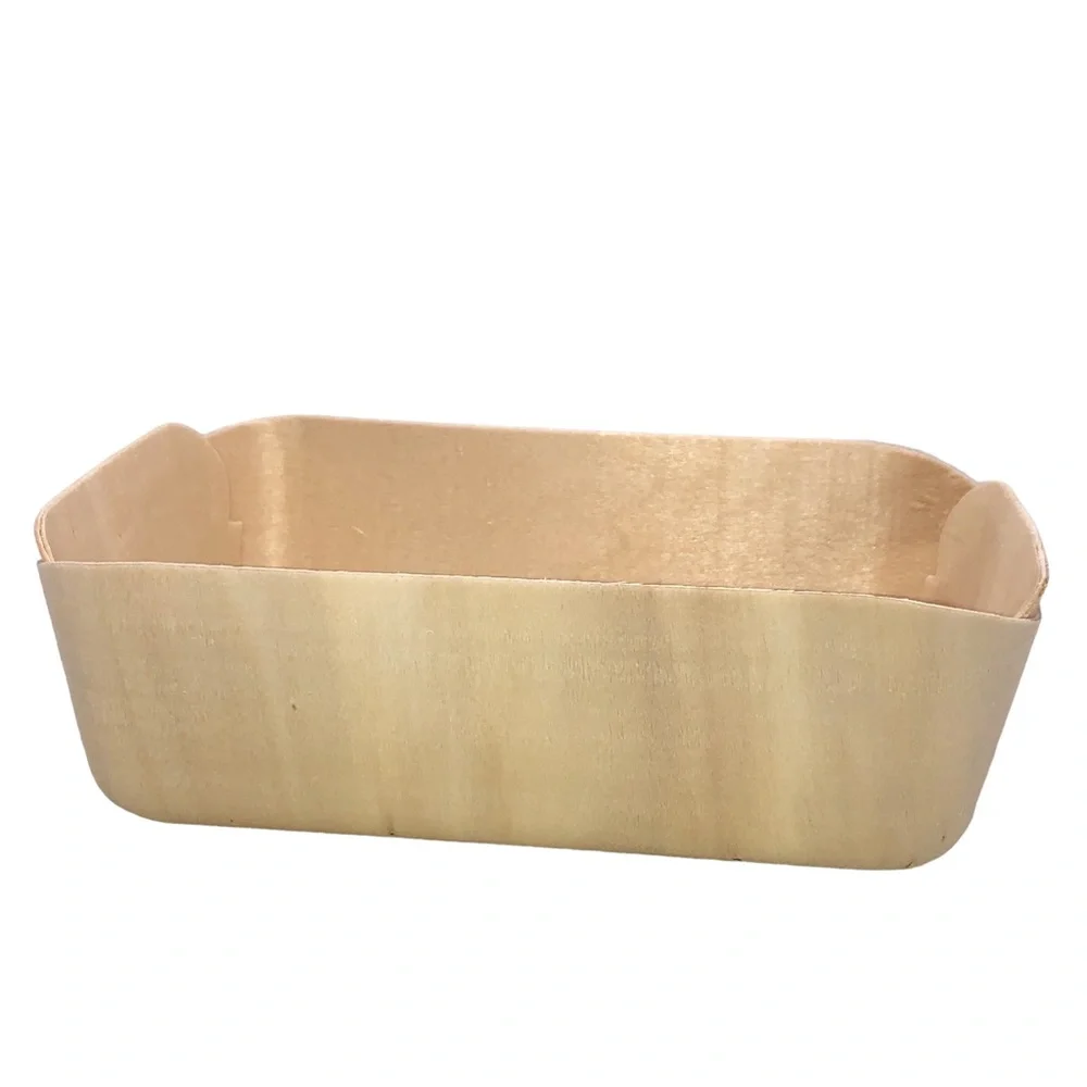 Set of 6 Farmstand & Farmer's Market Wooden Fiber Container Storage Baskets